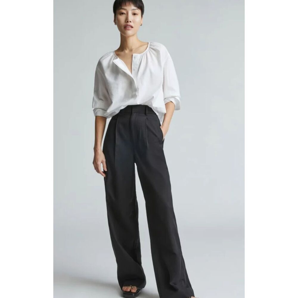 Everlane The Silky Cotton Balloon Sleeve Top Size 4